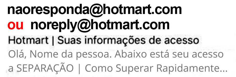 e-mail de acesso